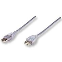 CABLE USB,MANHATTAN,340502, V2.0 EXT. 4.5M PLATA CABLE USB,MANHATTAN,340502, V2.0 EXT. 4.5M PLATA